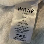 Wrap London Womens Size 4 Embroidered Tunic Top Boho Festival‎ Tie Sleeve White Photo 3