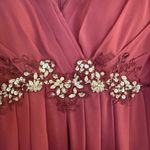 Azazie Gypsy Dress Sz A2 Burgundy Maxi Formal Mother Bride Wedding Bridesmaid Red Photo 5