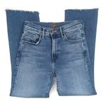 MOTHER The insider Crop Step Fray Jeans In Work Hard Play Hard Size 25 Blue Photo 6