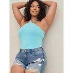 Torrid Blue Sky Foxy High Neck Halter Top Size 1 1X 14-16 NWT Photo 6