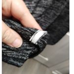 Gap  Women's Size XL Black Gray Softspun Long Sleeve Twist Open Back Midi Dress Photo 4