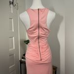 Windsor  Blush Pink Front Knot Short Long Open Sides Lined Dress Small Zip-up Y2K Photo 2