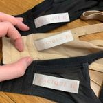 Cacique  Balconette Lightly Lined Bra Size 38C Black Beige Set of 3 Underwire Photo 3