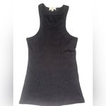 AGOLDE Black Sleeveless Ribbed Top Photo 3