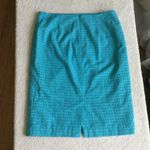 Talbots Star Eyelet Pencil Skirt Turquoise - Sz 8 Photo 8
