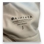 Athleta Women Conscious Cut Out Crop Sports Bra White Activewear Size S Photo 2