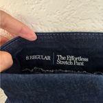 Croft & Barrow Hemmed pull on Dark Blue Women Jeans Size 8 Photo 5