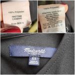 Madewell  Black Mini Dress Leather Pocket T-Shirt High-low Dress Exposed Zip XS Photo 1