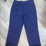 Salvatore Ferragamo Retail $1200 Silk  Navy Silk Blue Women’s Trou Photo 1