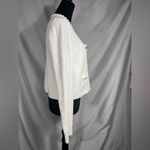 J.Crew Odette Sweater Lady Jacket Cardigan Cotton Blend Bouclé White Sz M NWOT Photo 2