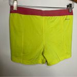 Nike  Pro Combat Dri-fit compression shorts yellow pink white‎ womens size medium Photo 5