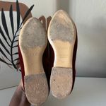 Le Monde Beryl‎ Flat Red Velvet Venetian Italian Slipper Flat Loafers Size 37 Photo 5
