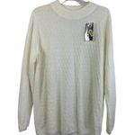 Allison Daley Women's Cream Mock Neck Sweater Top Photo 0