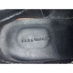 ZARA TRAFALUC Solid Burgundy Patent Leather T-Strap Women's Ankle Boots Size 40 Photo 9