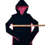 Polo Jeans Lauren Vintage  Sweater Hoodie Ralph Lauren Navy Pink Medium Patches Photo 3