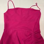 MORE TO COME Mileva Ruched Mini Dress in Fuchsia Pink Size XS Photo 4