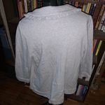 Lane Bryant  gray knit ruffled 14/16 3/4 sleeve romantic cardigan Photo 1