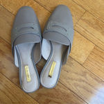 Louise et Cie LO-CHARRIET Light Gray Leather Loafer Mules Minimalist - Size 8M Photo 5