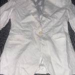 Mango White Blazer Tailored Suit Jacket Photo 1