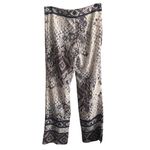 Hale Bob  Snake Skin Print Wide Leg Pants, Purple Ivory, New with Tags Photo 3