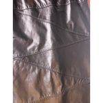 Vintage Laurice Leather Pencil Skirt Panelled Midi Black Career Wear Size‎ 9/10 Photo 3