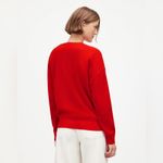 Madewell  Merino Pullover Sweater in Bright Cherry, Size Small Photo 2