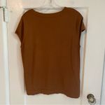 Jones New York Jones NY Collection Silk Blend Brown Cap Sleeve Top Size Large Photo 1