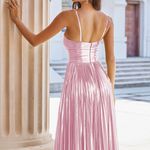 Blush Pink Pleated Prom/Formal Dress Size 2 Photo 3