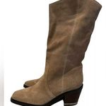 Vince Camuto Women's Babellie Square Toe Suede Western Boots Brown Size 11 Photo 0