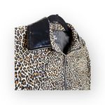 new Valfre ☻︎ January Crop Jacket ☻︎ Leopard Print ☻︎ Black Vinyl Collar ☻︎ XS Photo 6