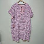 Ivy City Co Eloise‎ Pink Tweed Dress sz 4X NWT Office Business Photo 1