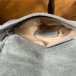 Dorse In Pelle Distressed Metallic Italian Leather Gun Metal Crossbody Silver Photo 6