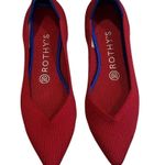 Rothy's Rothy’s The Point Chili Red Flats, Sz 7 Photo 4