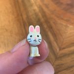 Vintage Bunny Earrings Two Piece Design with Soft Tails Easter Spring Bunnies Pink Photo 3