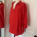 Tahari  linen 3/4 sleeve blouse Photo 10