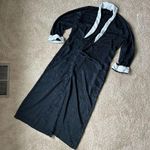 Vintage Mary McFadden Black and White Robe Size L Photo 0
