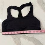 Lululemon Fast Lane Luxtreme Sports Bra Women's 6 Black Skinny Racerback Workout Photo 7