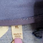 Soft Surroundings Tranquil Blooms Kimono Shirt XL Blue Floral Velvet Burnout New Photo 6