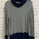 Gap striped cowl neck light weight sweater size medium Photo 0