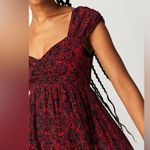 Free People NWT  Tabitha Mini Dress In Black Combo Sz XS Photo 3