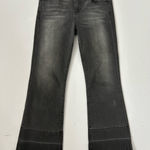Hidden Jeans  Women's Black Wash Jeans with Frayed Hombre Hem 28 Photo 0