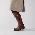 Naturalizer Jessie Wide Calf Riding Boots- Chocolate Leather- Size 7 Wide Calf Photo 2