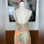 Super Cute New Kenny Flowers Hawaiian Floral MIDI Dress! Pink Size M Photo 5