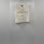 J.Crew  Crewneck vest in city crepe Ivory Photo 6