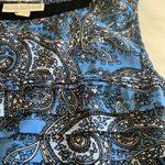 Dana Buchman Blue Paisley Tiered Tank Top Womens Size M Polyester Viscose Blend Photo 2