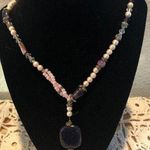 Pearl Purple Topaz Beads Large Topaz Pendant 24” Gift Giving Beautiful Photo 0