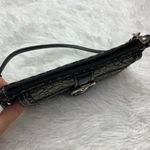 Coach Black Gray Signature Canvas Wristlet Photo 3