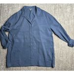 COS : Dusty Blue Button Down Photo 3