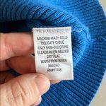 kim rogers  Henley VNeck 3/4 Sleeve Sweater Blue Size Medium Photo 6