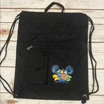 Vintage  Walt Disney World 2005 Black Drawstring Backpack Photo 0